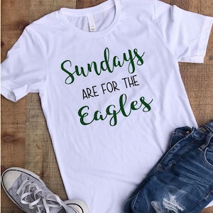 Sundays are for football- Superbowl shirt- womens superbowl Eagles shirt, Philidelphia Eagles