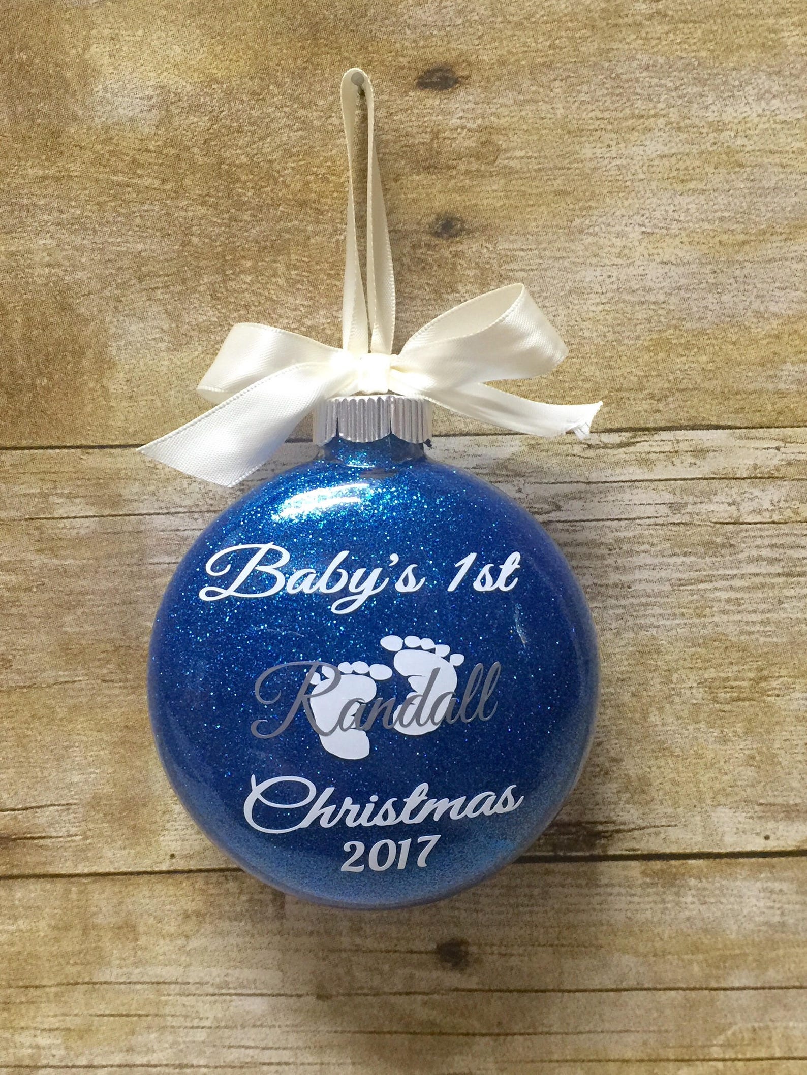 Baby's First Christmas Ornament. Baby's 1st Christmas. Etsy
