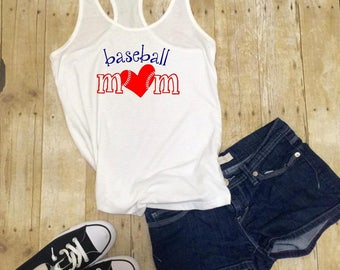 Baseball mom tank top, Baseball mom shirt, Baseball mom, Womens shirt, womens tank top, baseball