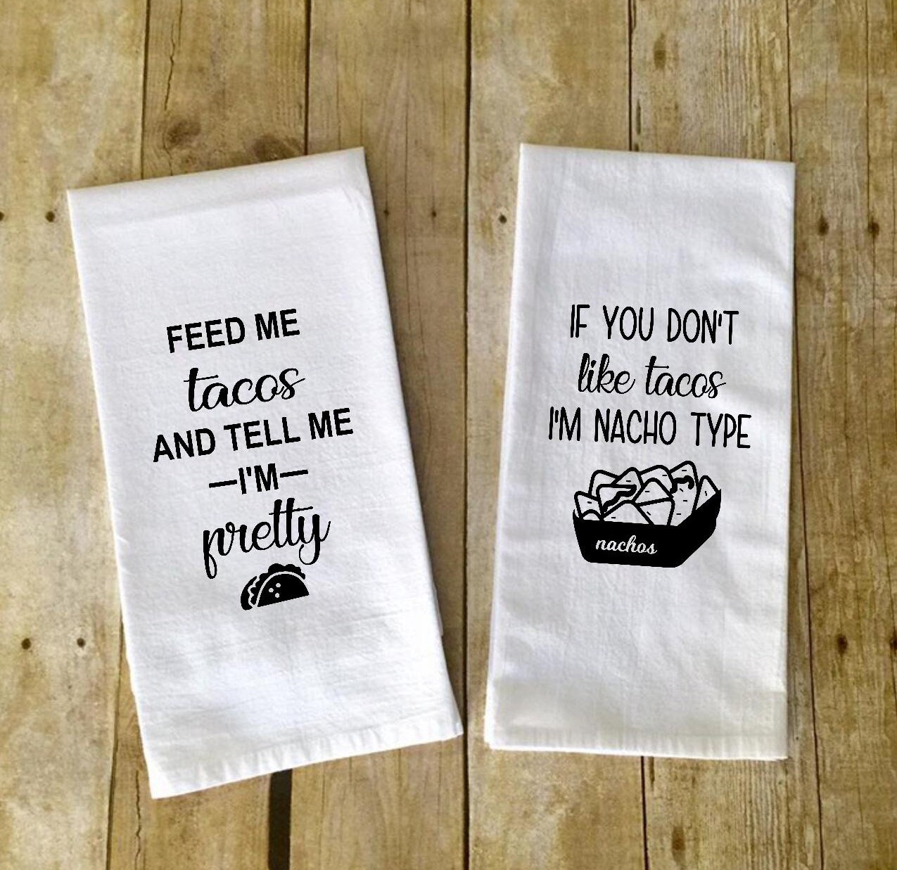 Taco themed kitchen towels Taco themed kitchen towels