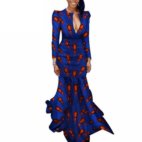african fit and flare dress