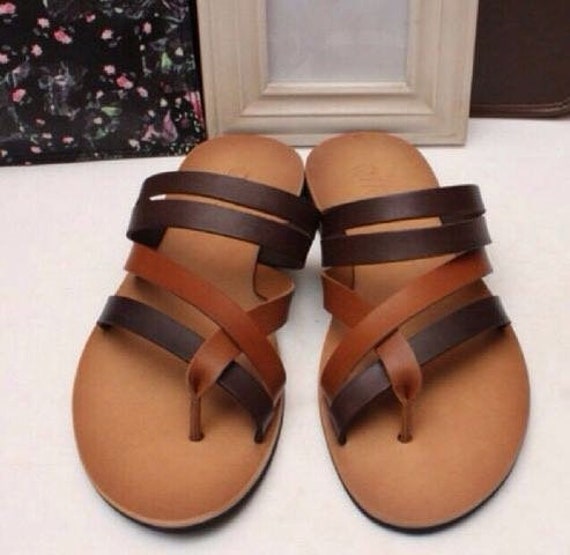 cheap leather sandals