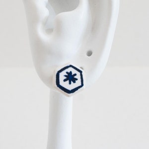 Portugese tegeloorbellen kleine studs Portugal sieraden geometrische tegeloorbellen Handgemaakte jubileumcadeaus voor vrouwen Gemaakt in Portugal Cadeaus