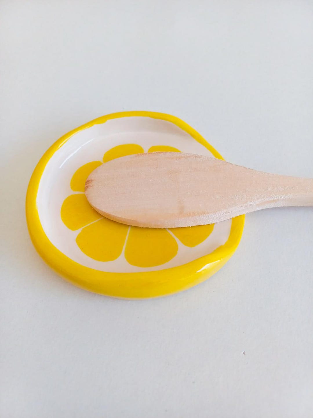 Spoon Rest Lemon - Ceramic Kitchen Ware - Handmade Spoon Rest - Kitchen ...