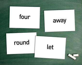 Words 101-200 Sightwords Printable Sight Words Montessori flash cards - Instant Download