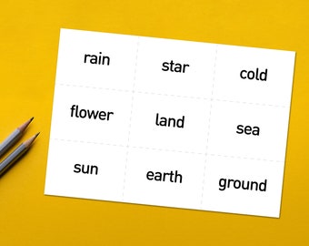 Sightwords 201-300 Printable Sight Words Montessori - Instant Download