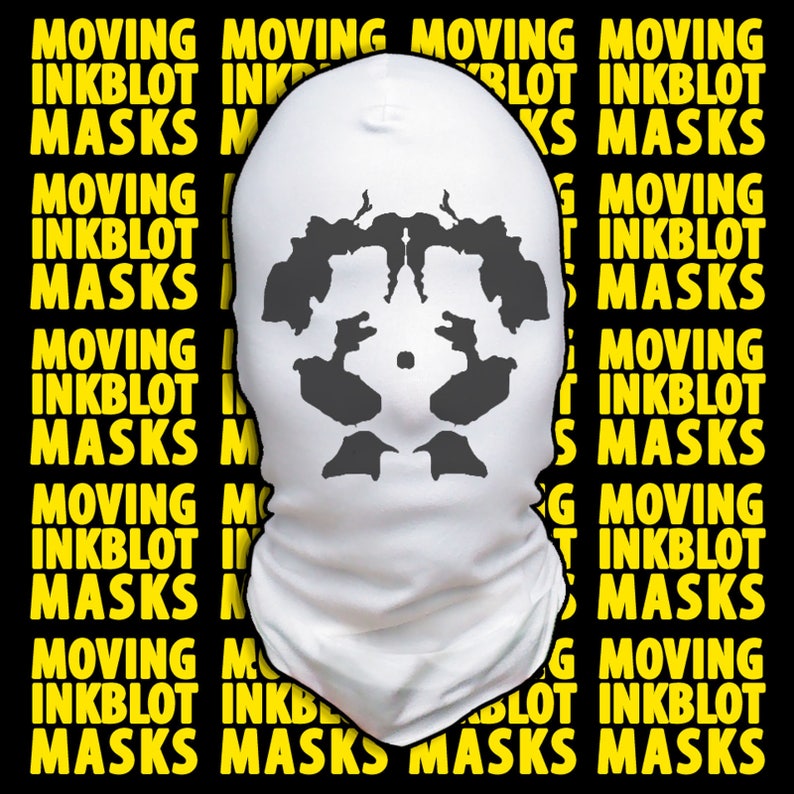 Halloween Rorschach Moving Inkblot Mask Psicótico imagen 1