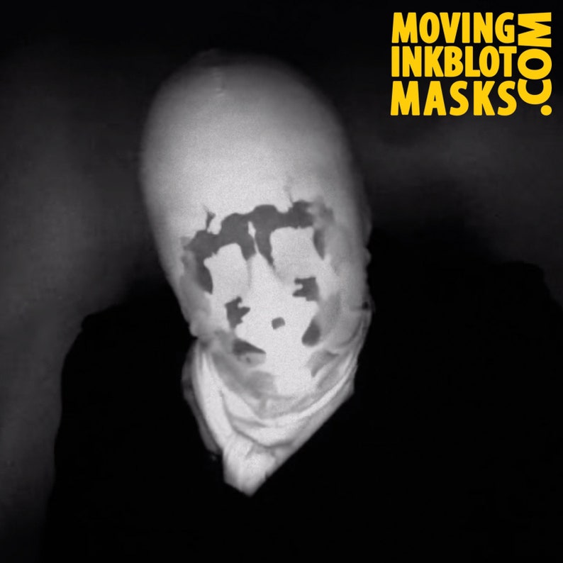 Halloween Rorschach Moving Inkblot Mask Psicótico imagen 2