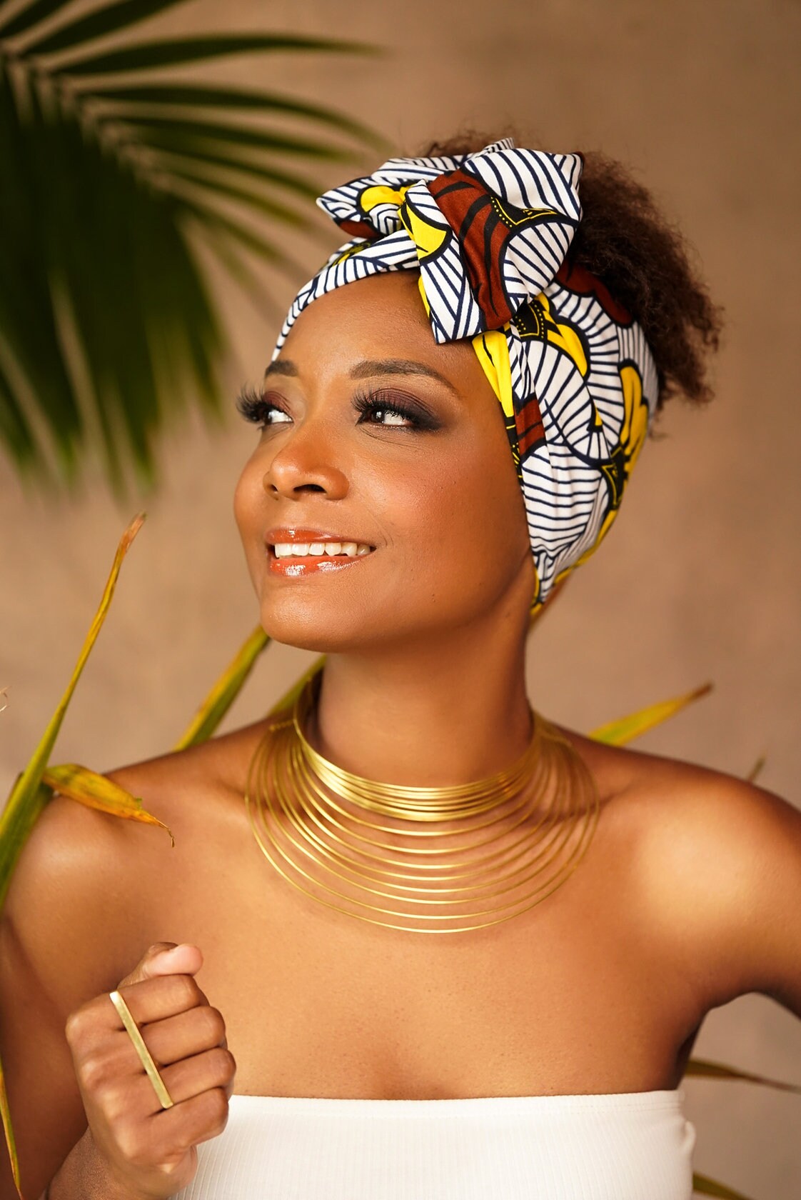 wired african head wrap