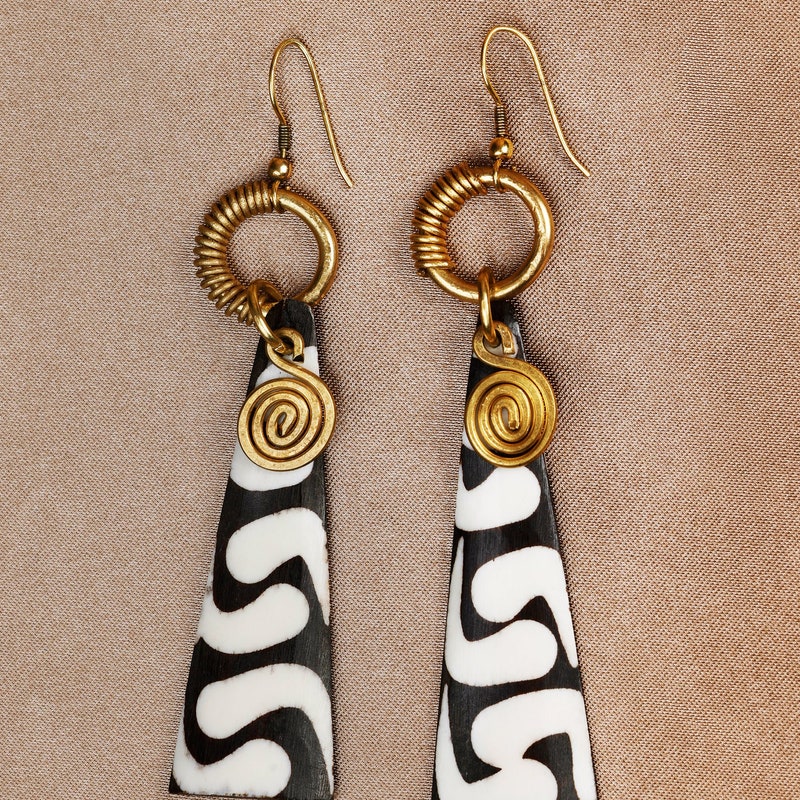 African Print Earrings - Etsy