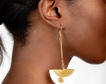 Brass Earrings|Statement earrings|brass earrings|African earrings|Tribal Boho earrings|Statement jewelry|Gift for her|Copy