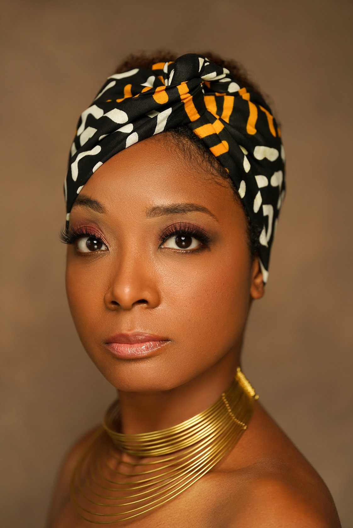 African Print Wired Head Wrap Headbands for Woman Headbands Etsy Canada