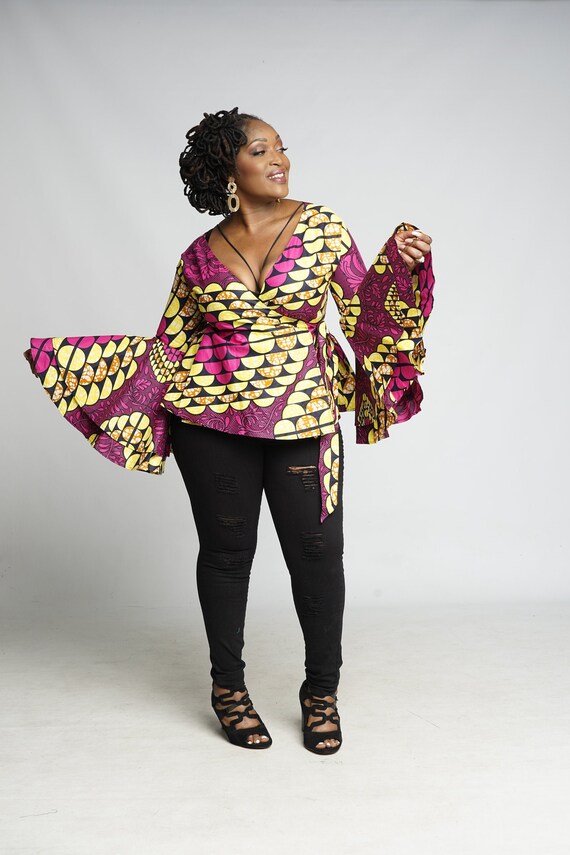 african wrap top