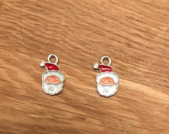 Father Christmas / Santa Claus Face Charms