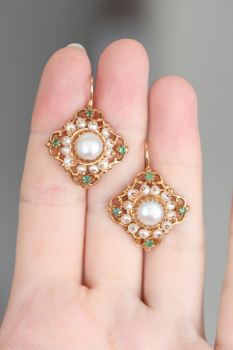 Beautiful Vintage sparkly diamant\u00e9 earrings
