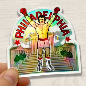Philadelphia Stickers - Rocky Art Museum Steps - Philly Sticker - South Philly Vinyl Decal - Philly Art - Pennsylvania Water Bottle