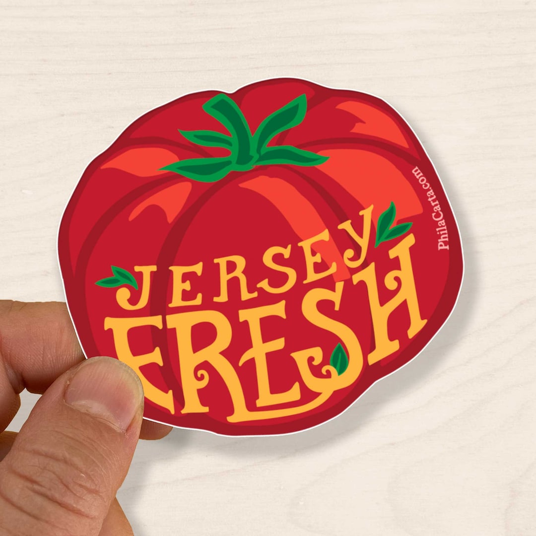 New Jersey Sticker Jersey Tomato Sticker / Jersey Fresh Etsy