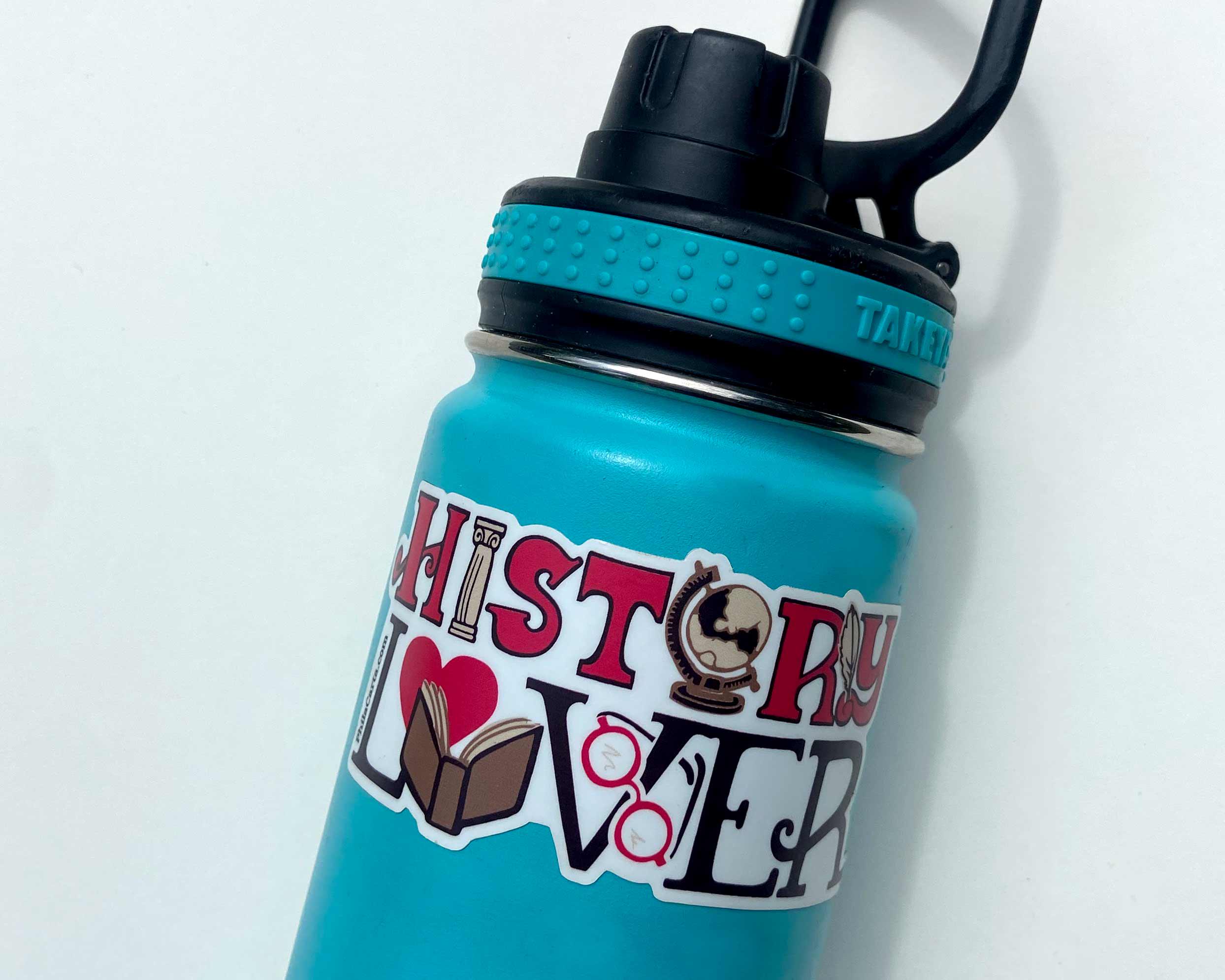 History Lover Sticker- History Buff Gift - Car Sticker / Water Bottle ...