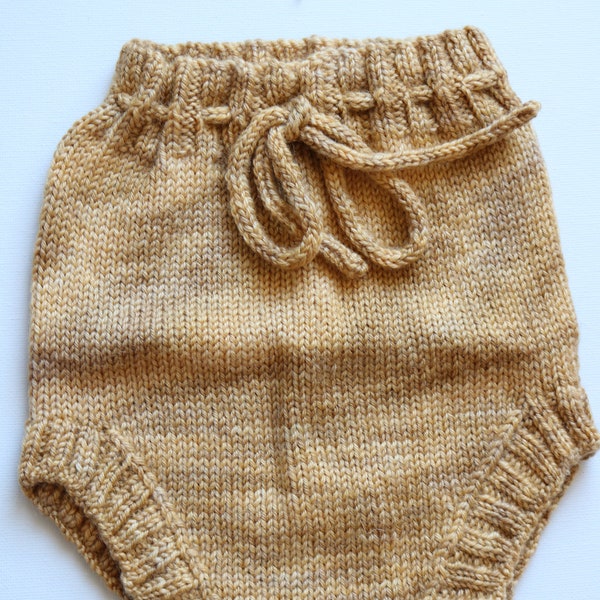 Hand Knitted Pure Wool Soaker/Nappy Cover - Large