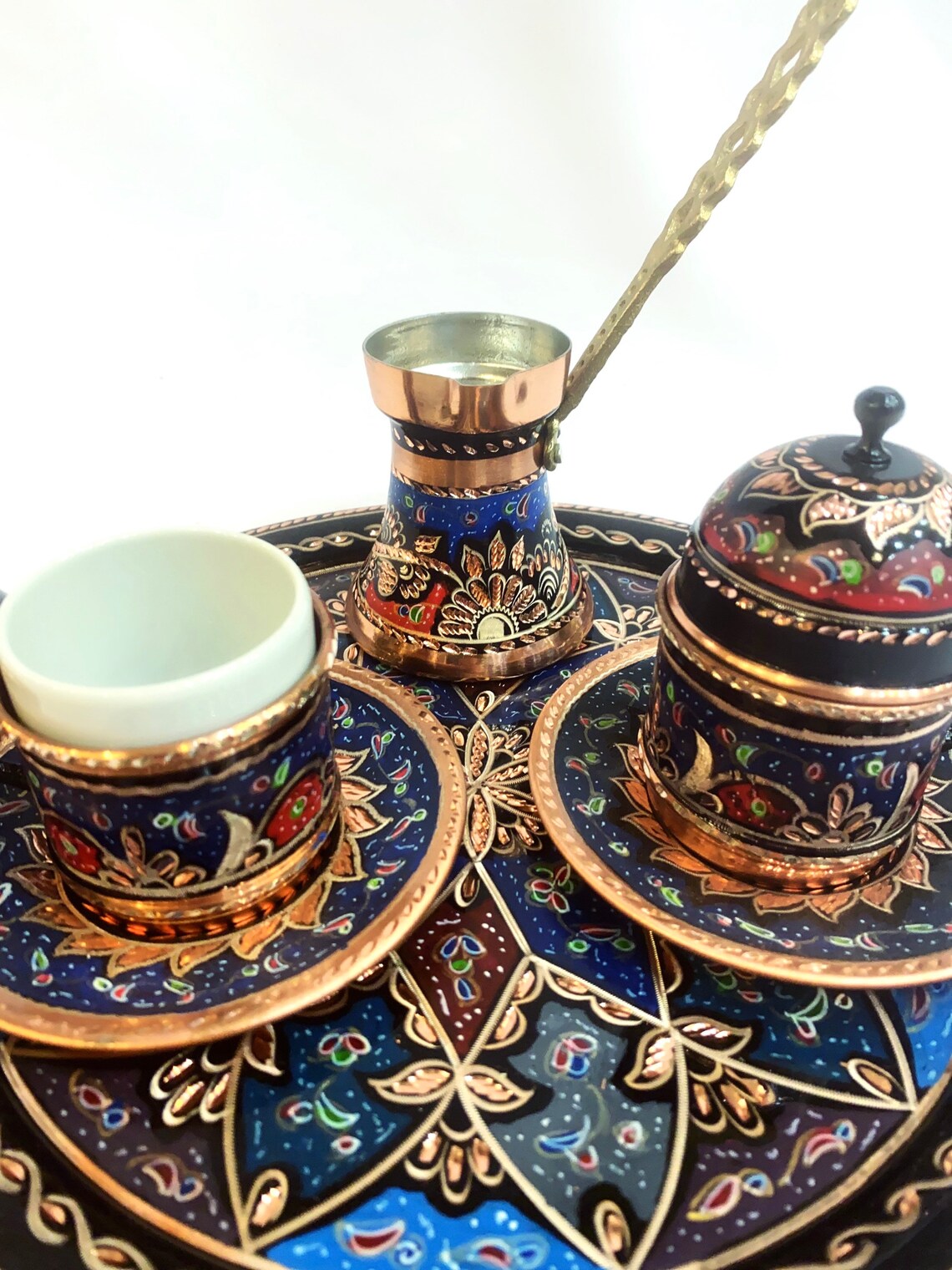 Espresso Service Espreso Serviceturkish Coffee Set Turkish Etsy