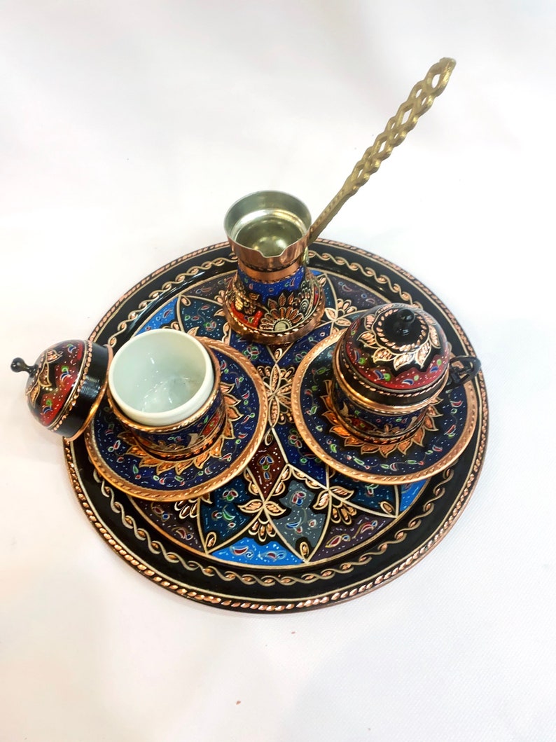 Espresso Service Espreso Serviceturkish Coffee Set Turkish Etsy