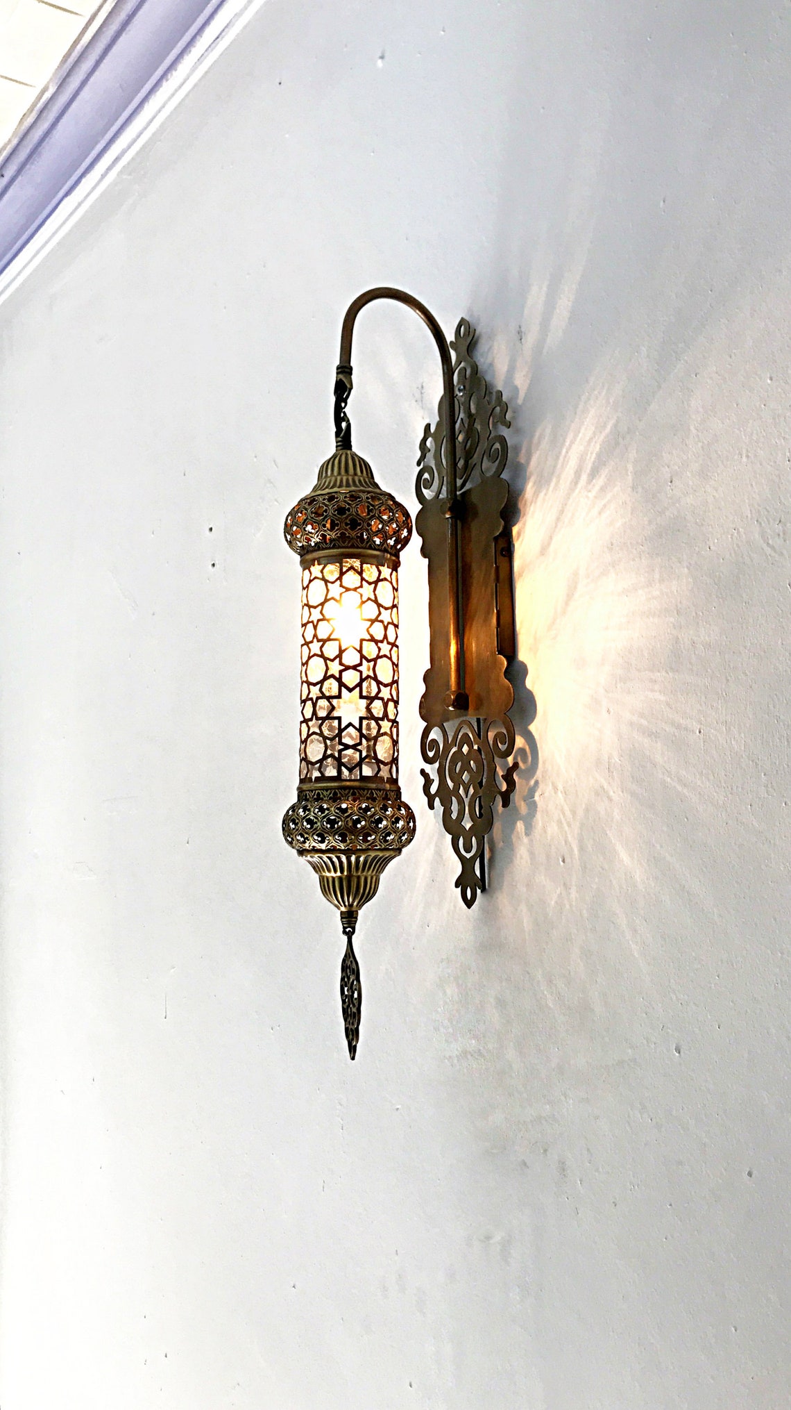 FREE SHIPPING Wall lamp Wall light Moroccan wall light Etsy