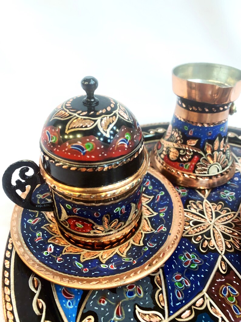 Espresso Service Espreso Serviceturkish Coffee Set Turkish Etsy