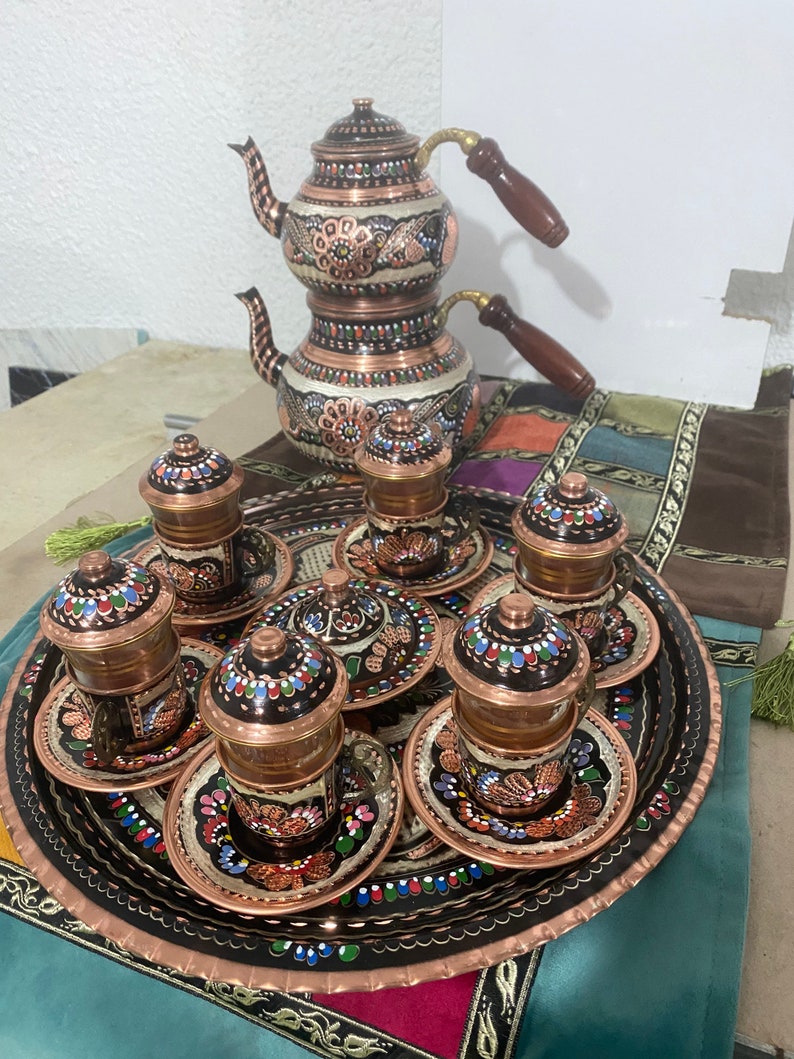 Turkish Tea Set Turkish Sets Tea Set Vintage Tea Set Tea Etsy