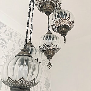 FREE SHIPPING Chandelier, Chandelier lighting, Foyer light, foyer lamp, Moroccan light, Moroccan lamp, handmade lamp, Turkish light,