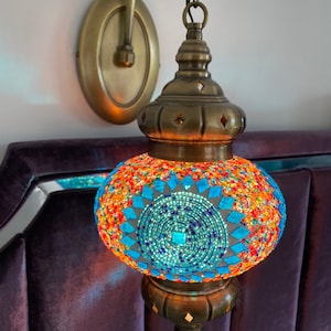 LIVRAISON GRATUITE Lampe murale extérieure, applique murale, lampe mosaïque, lumière mosaïque, lampe marocaine, éclairage marocain, lumière turque, lanterne marocaine,