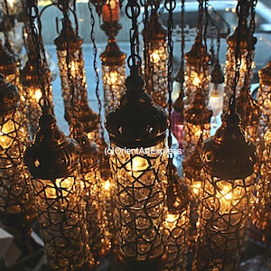 FREE SHIPPING Chandelier, Chandelier lighting, Foyer light, foyer lamp, Moroccan light, Moroccan lamp, Moroccan lighting, Turkish light,