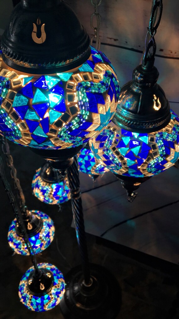 Free Shipping Mosaic Lamp Standing Lamp Lightingstanding Etsy