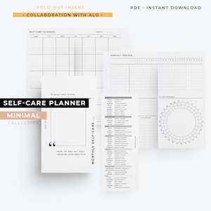 FCC, Fold-out Self-care planner printable | Collaboration with Alo
