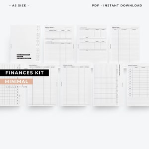 NEW : A5 Finances planner printable, Monthly budget, A5 expenses tracker, bill tracker