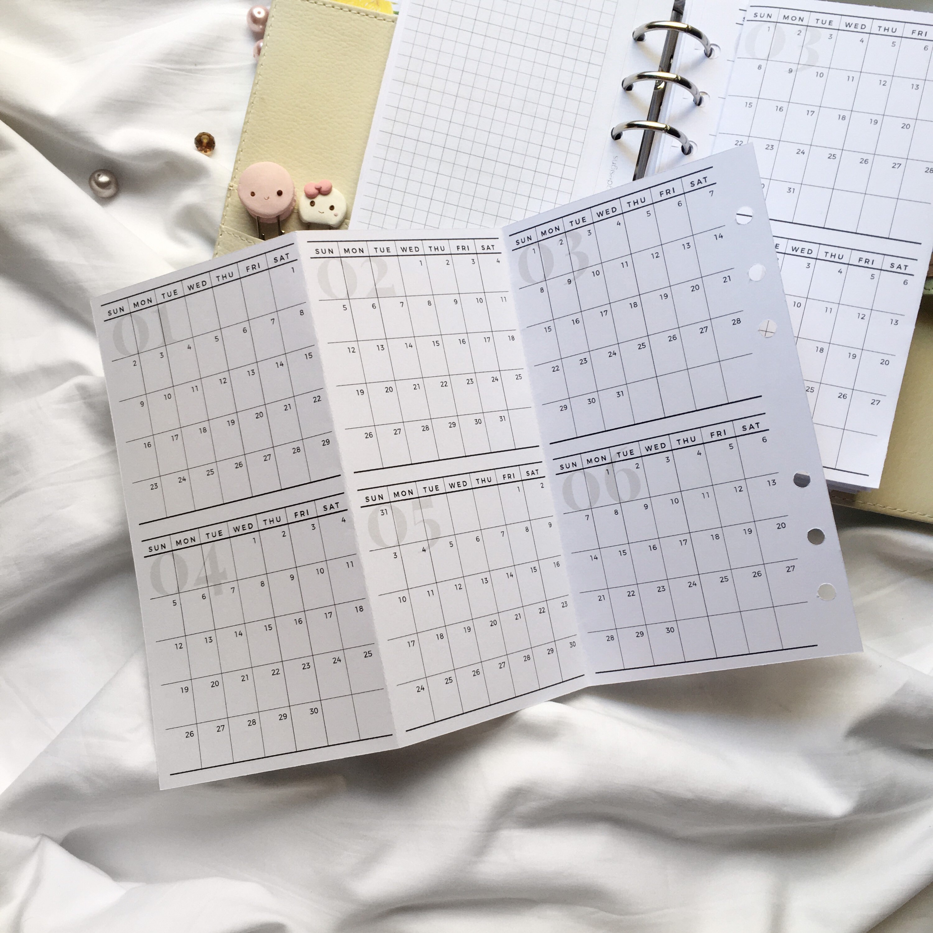 A4 Size Fold Out Yearly Calendar Free Printable - 2025 CALENDAR PRINTABLE