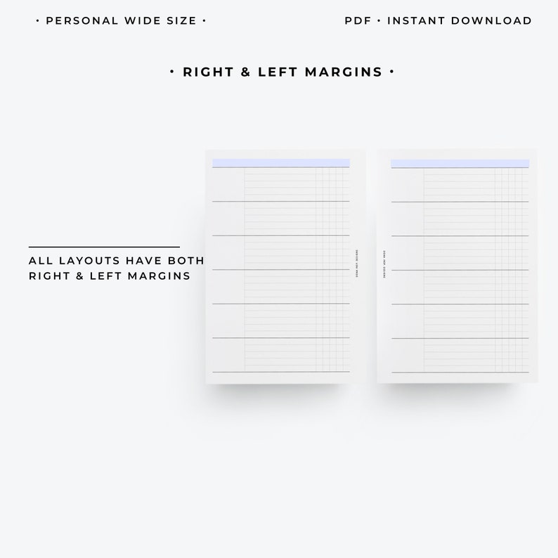 Personal Wide Size Fillable Lists Bundle Editable to Do List Etsy