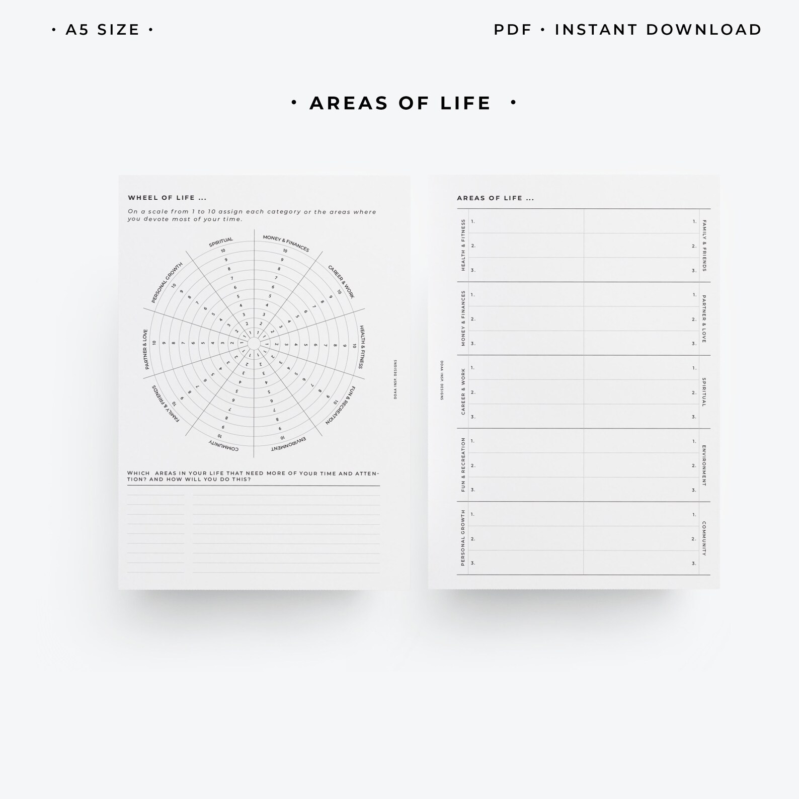 A5 Goal Planner Printable A5 Goal Setting Template A5 New - Etsy
