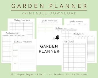 Garden Planner, Gardening Supplies, Garden Gifts, Gardening Accessories, Equipment, Plants Journal, Harvest Calendar