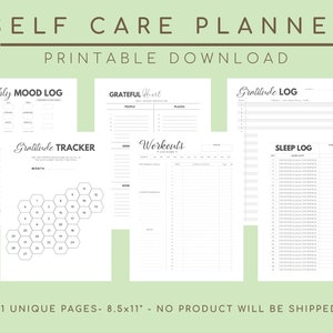 Self Care Planner, Self Care Wheel, Ideas, Checklist, Routine, Gift ...