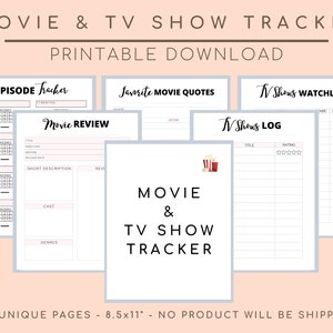 Movie and TV Show Tracker, Guide List, Favorite Movie Night Quotes, Series Review, Fan Watchlist, Downloads, Calendar