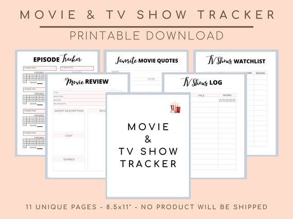 Movie and TV Show Tracker, Guide List, Favorite Movie Night Quotes, Series Review, Fan Watchlist, Downloads, Calendar