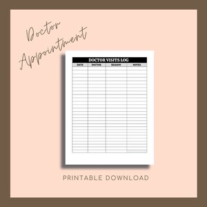 Doctor Appointment Journal, Health Care Wellness Notes, Medical ...