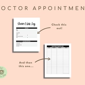 Doctor Appointment Journal, Health Care Wellness Notes, Medical ...