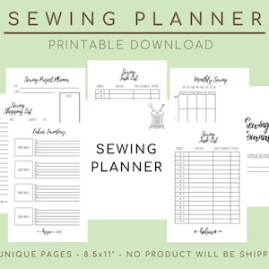 Sewing Planner, Project Planner, Craft Journal, Fabric Design, Task List, Fabric Inventory, Journal, Book
