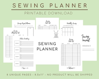 Sewing Planner, Project Planner, Craft Journal, Fabric Design, Task List, Fabric Inventory, Journal, Book