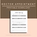 Doctor Appointment Journal Health Care Wellness Notes - Etsy