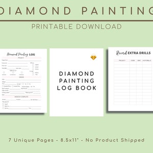 Diamond Painting Log Book - KDP Interior Graphic by lamalam.imade