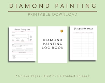 Diamond Painting Journal, DIY Paint By Diamonds Organizer, Project Planner, Notebook, Log, Tracker
