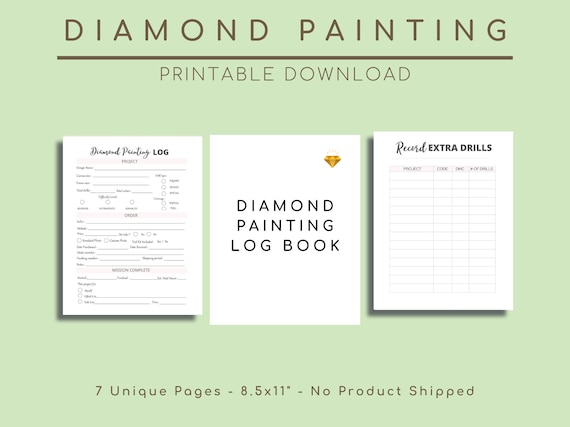 Diamond Painting Journal, DIY Paint by Diamonds Organizer, Project