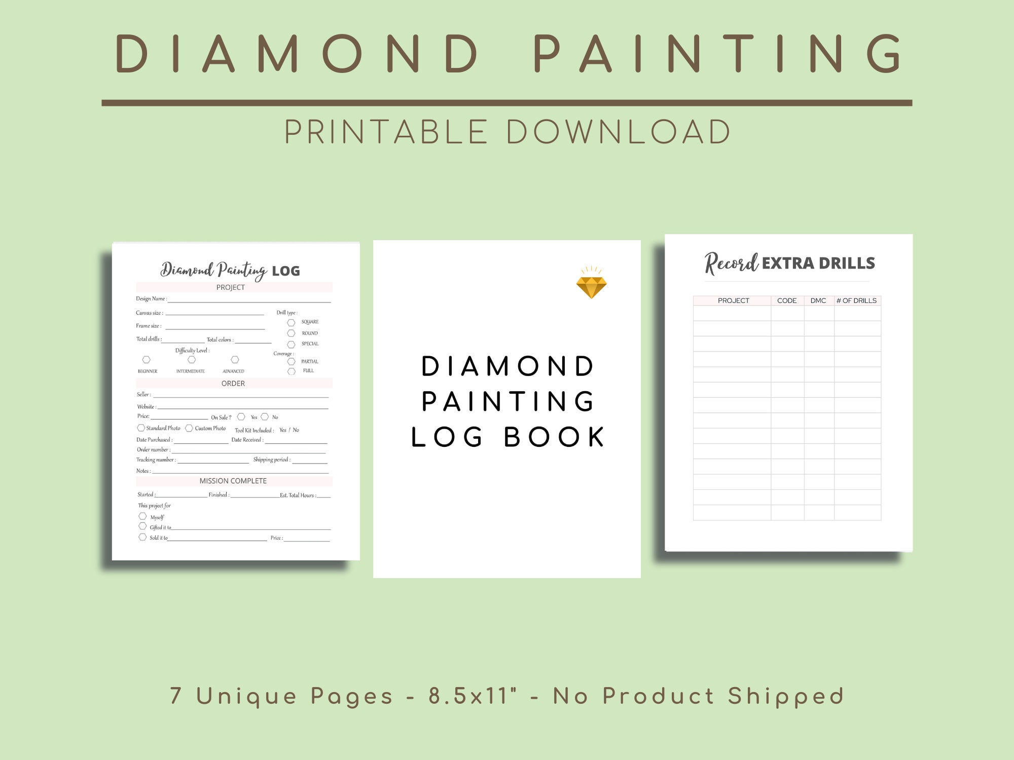 Diamond Painting Log Book: An Essential DMC Color Chart Theme Cute  Efficient Inventory Log, Organizer Notebook to Track DP Art Projects  (Journal for Diamond Painting Art Enthusiasts): EDITIONS, DP. Painter's:  9798677574566: 